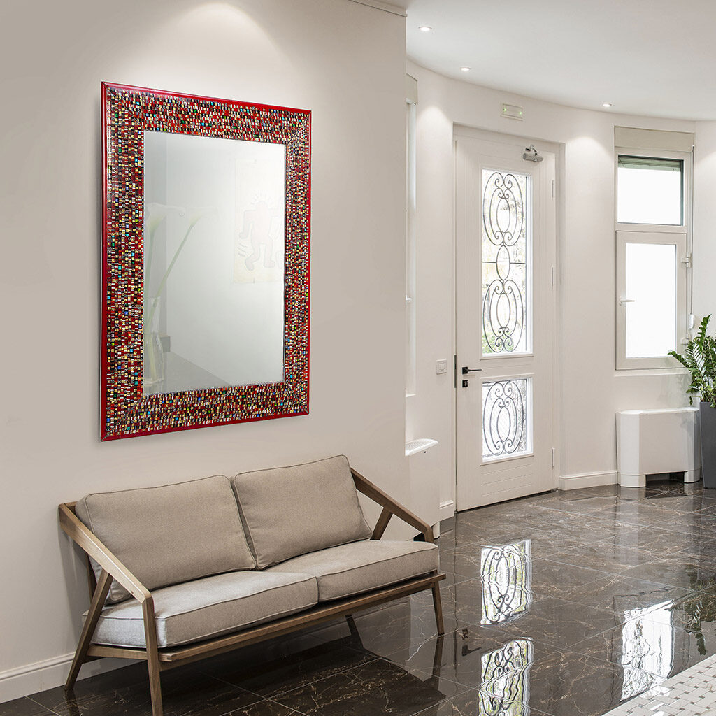 Refined Murano glass mirror for homes and offices